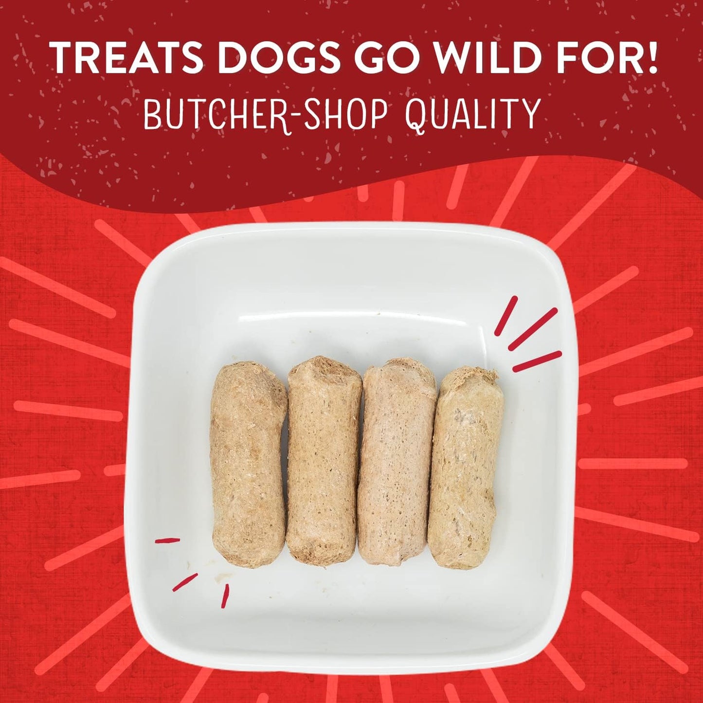 Freeze-Dried Raw Wild Weenies Dog Treats - Premium High-Protein Training Treats for Dogs and Puppies - All-Natural Bacon Recipe with 95% Meat and Organs - Made in the USA - 11 Oz Bag