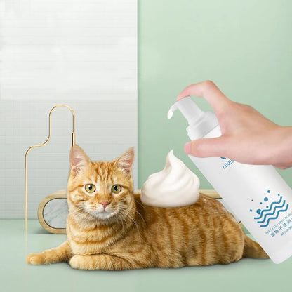 Pet Dry Cleaning Foam, Water-Free, Dog, Cat, Puppy Shower Gel, Super Shampoo Deodorant, Sterilization without Rinsing, 200ML