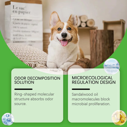 Pet Odor Eliminator Spray for Cat Dog Urine Accidents on Carpet Furniture Natural Deodorizing Mist with No Synthetic Fragrance